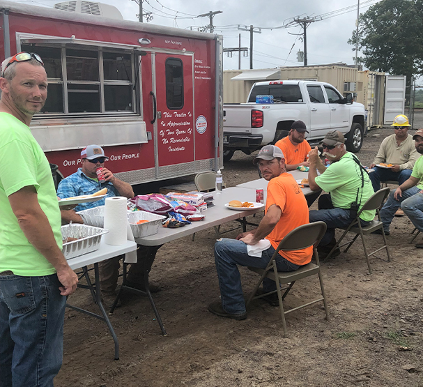Chow Down for Safety The most recent stop for the Safety Chuck Wagon