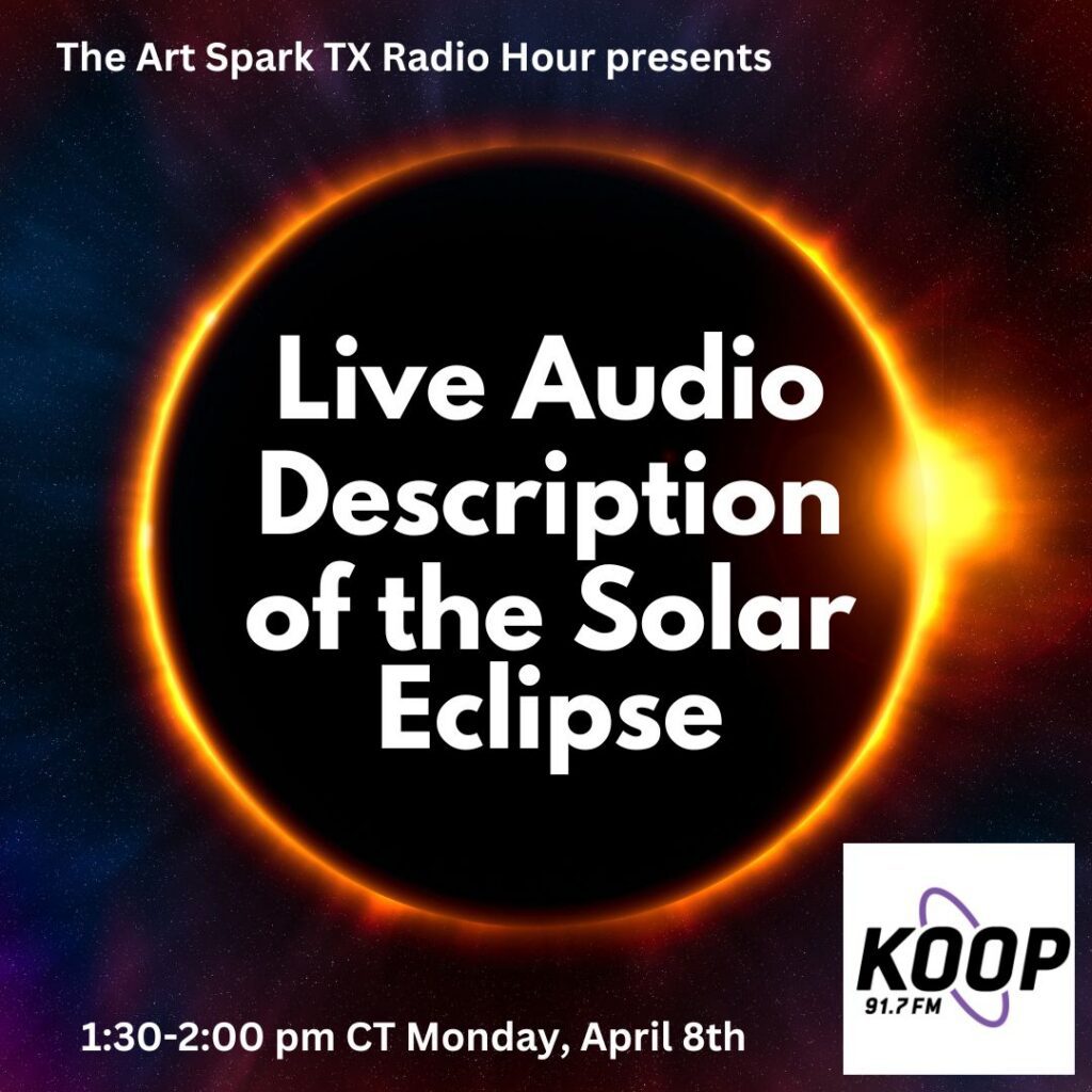 Live Audio Description of the Solar Eclipse KOOP Radio 91.7 FM