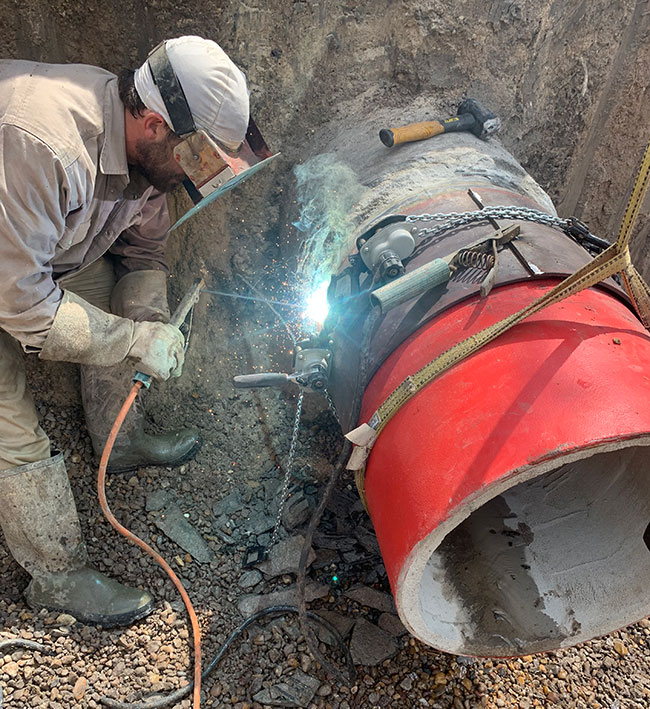Concrete Pressure Pipe Repair Koppl Pipeline Services, Inc