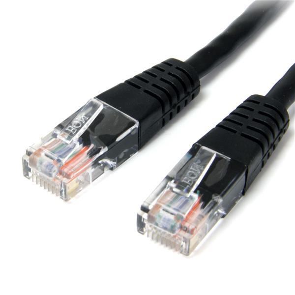 3 m svart Cat5e gjuten RJ45 UTP Cat 5epatchkabel 3 m