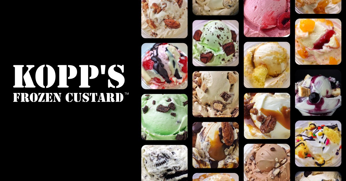 to Burger + Custard Heaven Kopp's Frozen Custard
