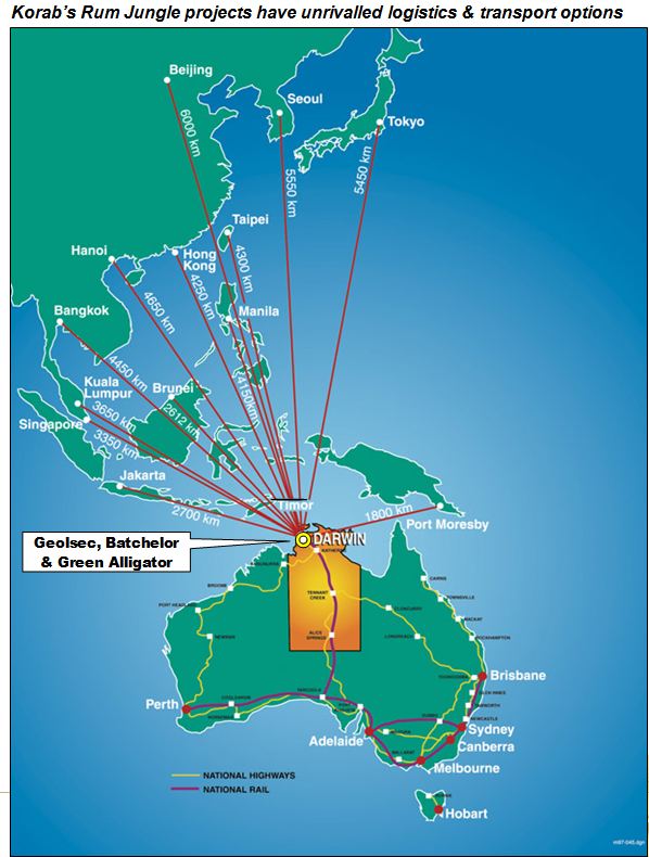 Korab Resources Ltd (ASX KOR) NT Projects