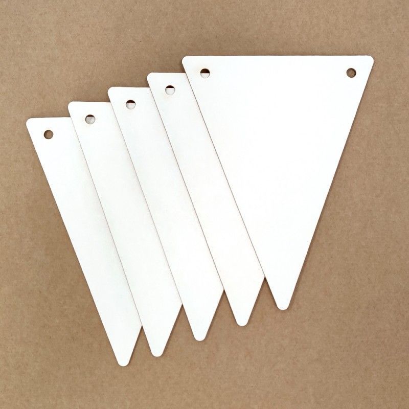 Chipboard Flags Triangle