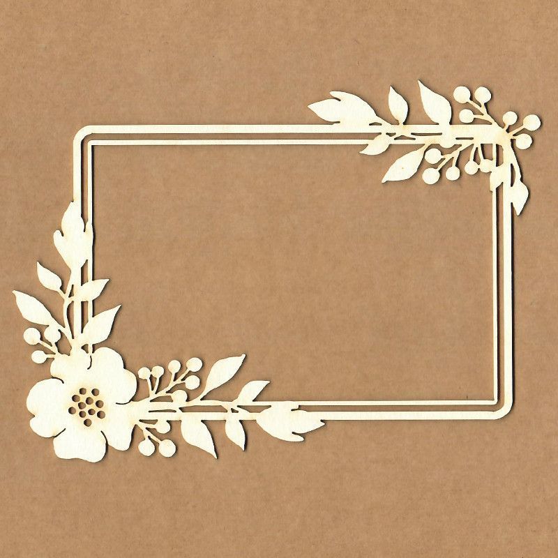 Chipboard Marco rectangular Magdalena