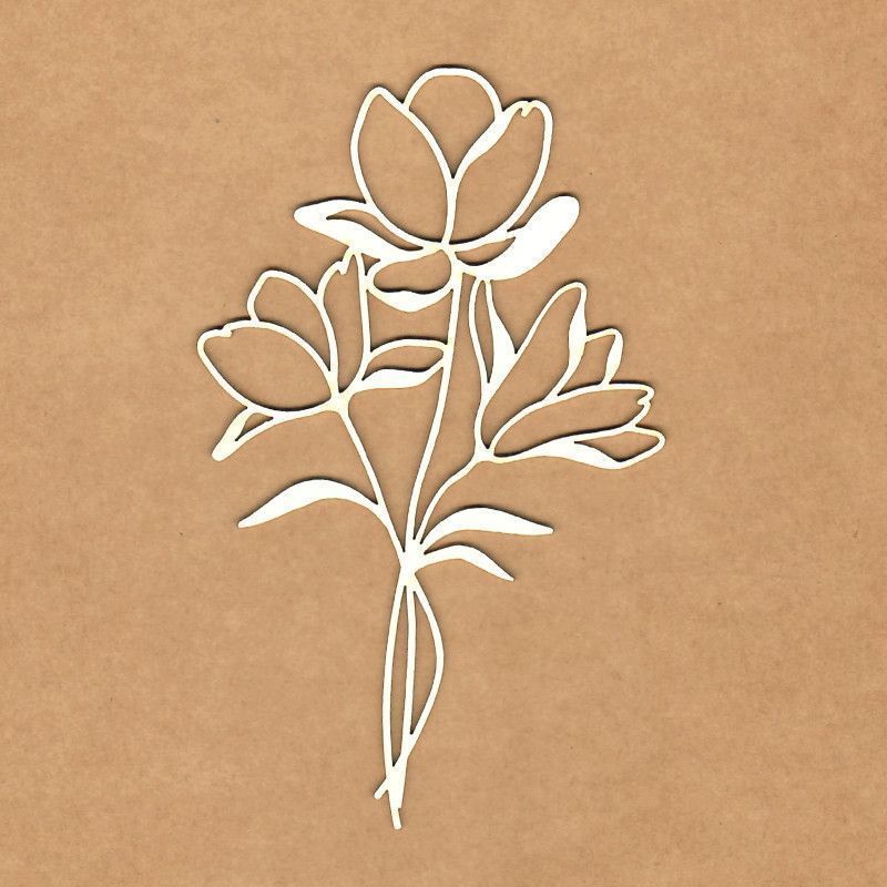 Chipboard Varano Flower