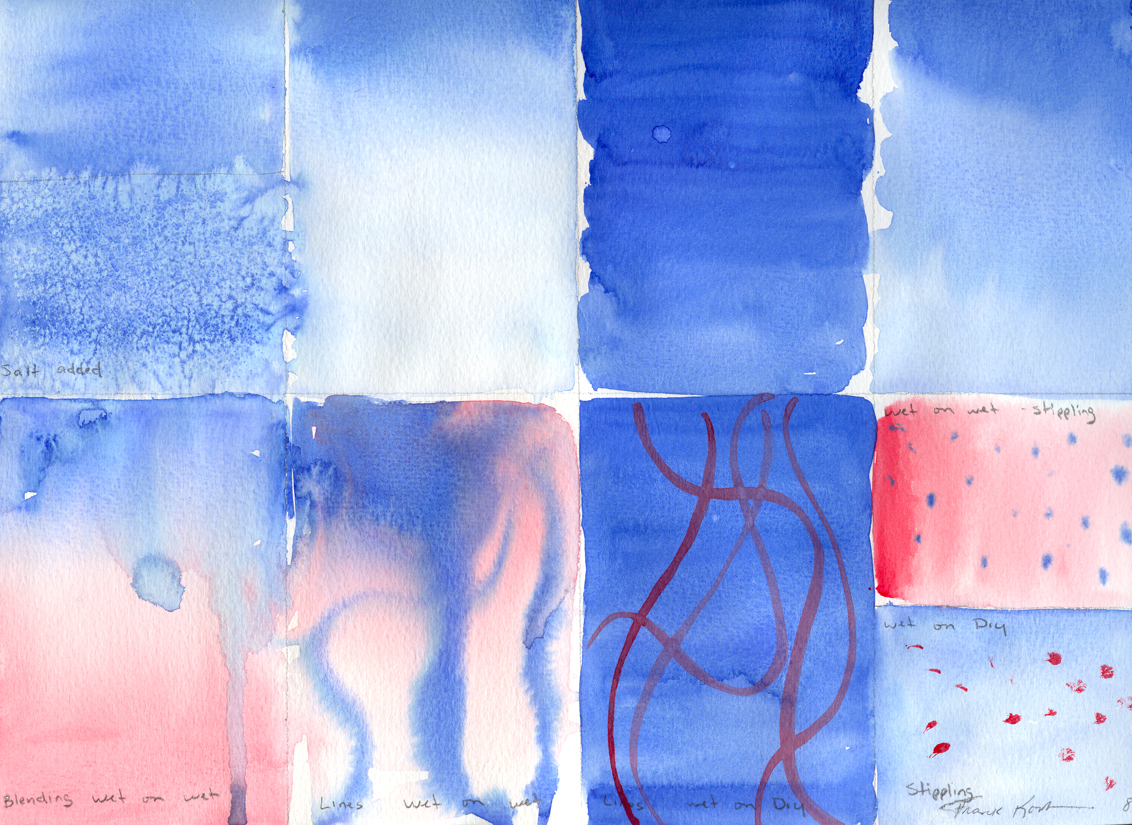 Day to Day in the Visual Arts with Frank Korb Watercolor Techniques