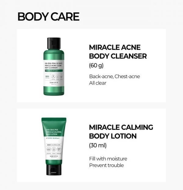 Some By Mi Miracle Body Care Set Korean Home