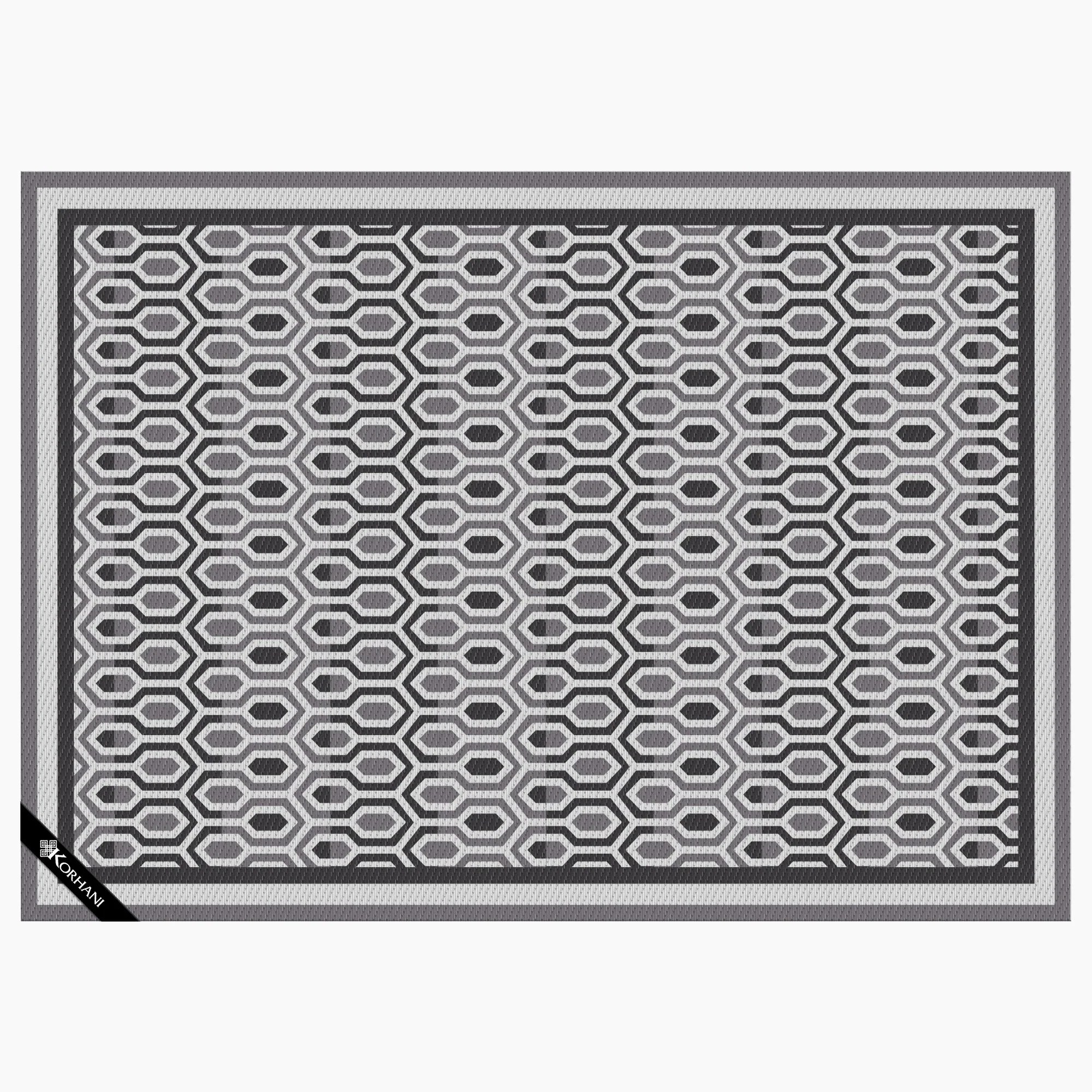 Geo Neutrals Outdoor Rug Korhani