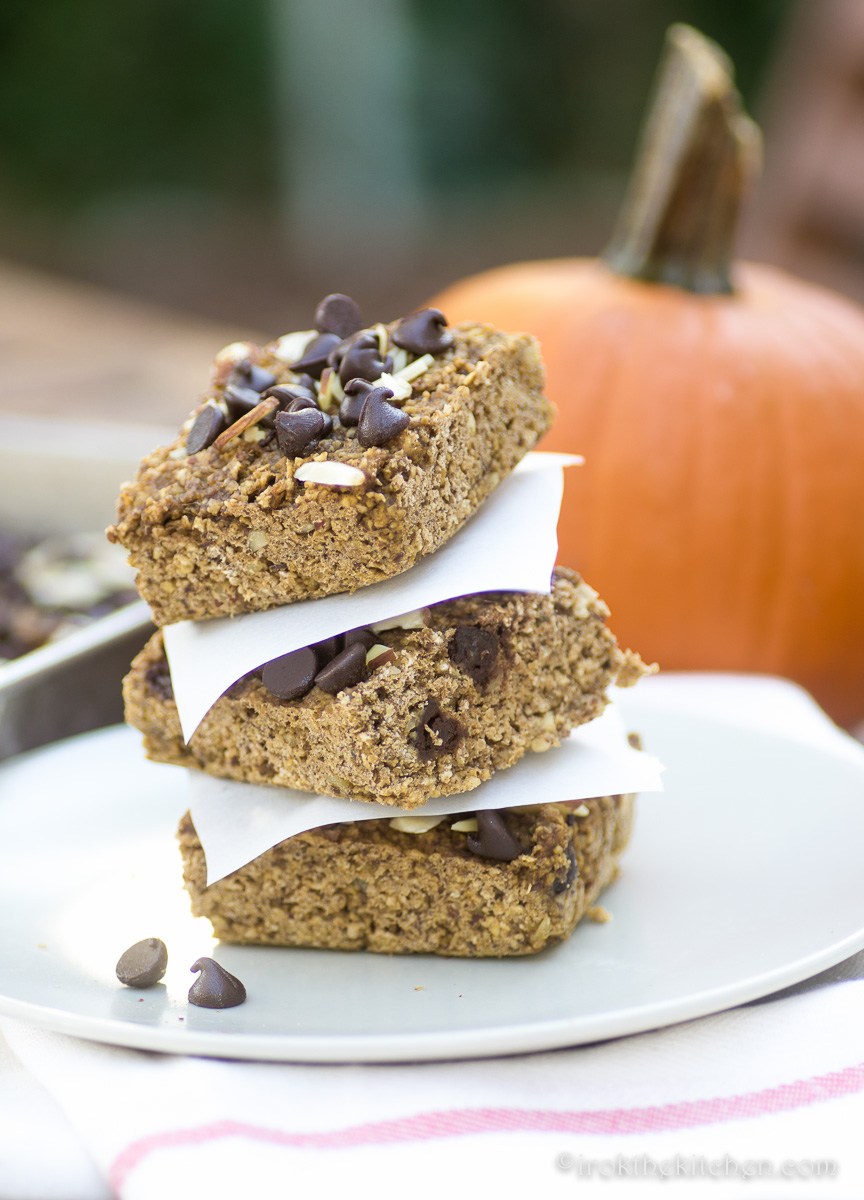 Pumpkin Chocolate Chip Oat Bars Beautiful Food