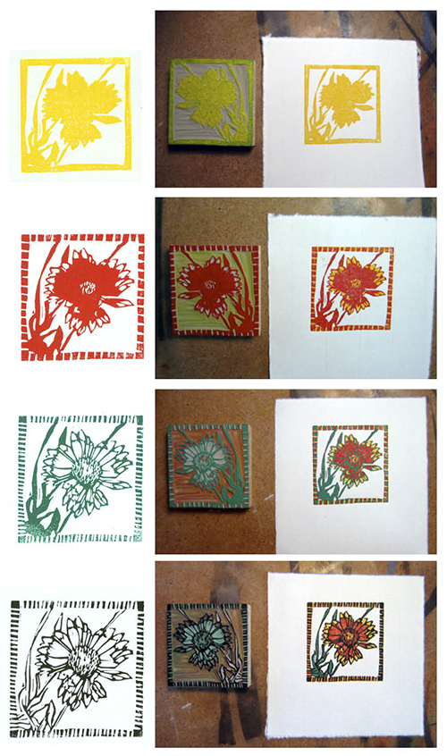 Reduction Linocut Process Explained by Printmaker Sherrie York Ann