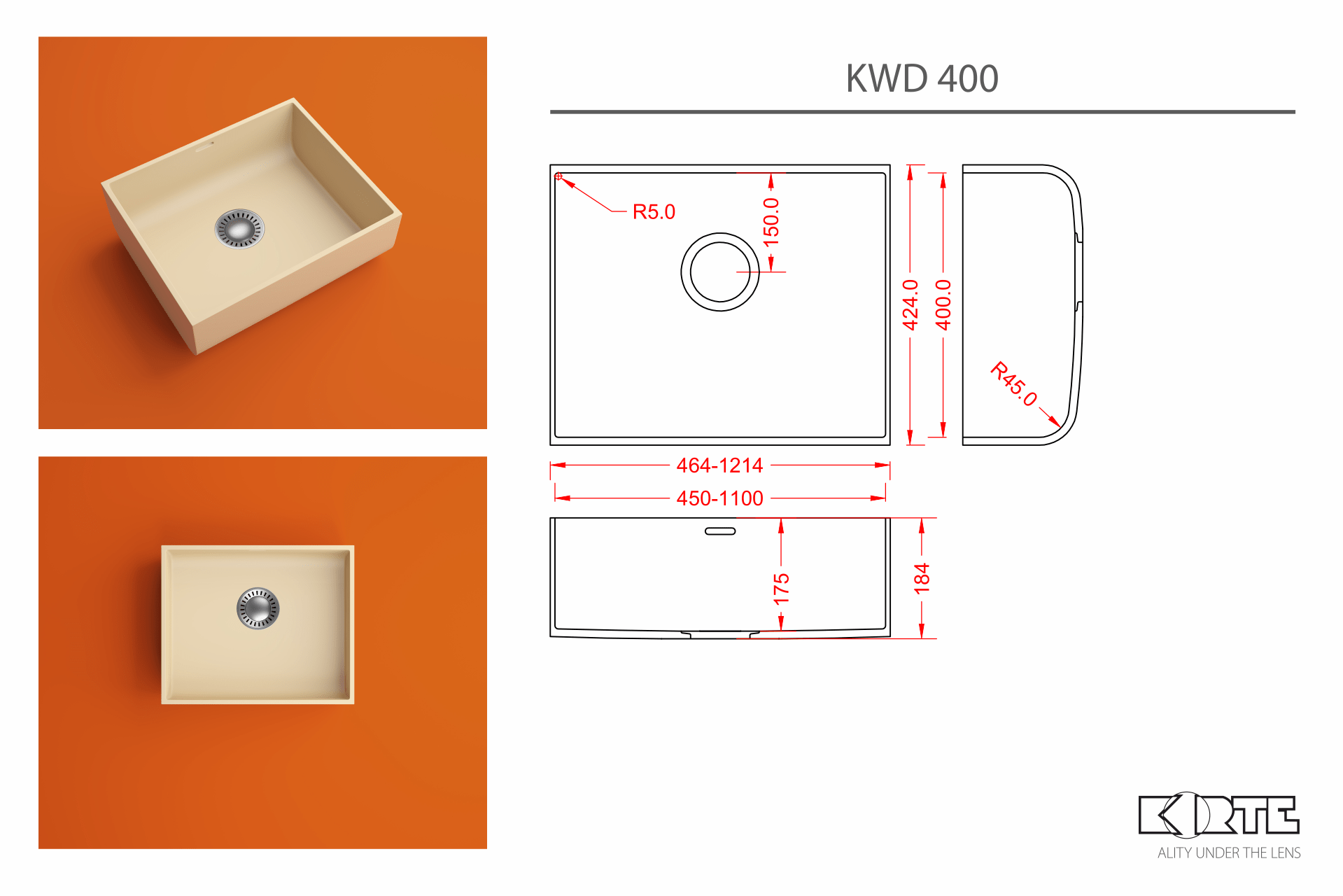 Kitchen Sink KWD400 Korte.LV