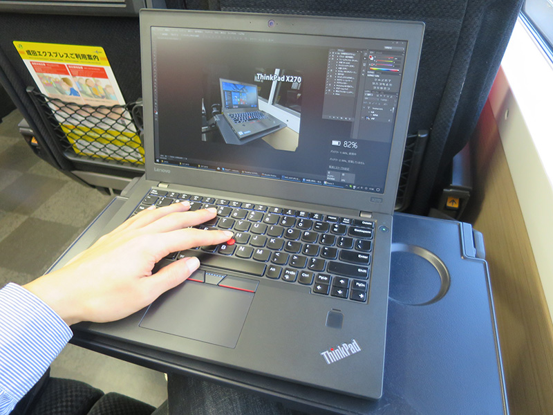 ThinkPad X270 バッテリー時間の実働は？ 電車～デルタ飛行機内まで ThinkPad X240sを