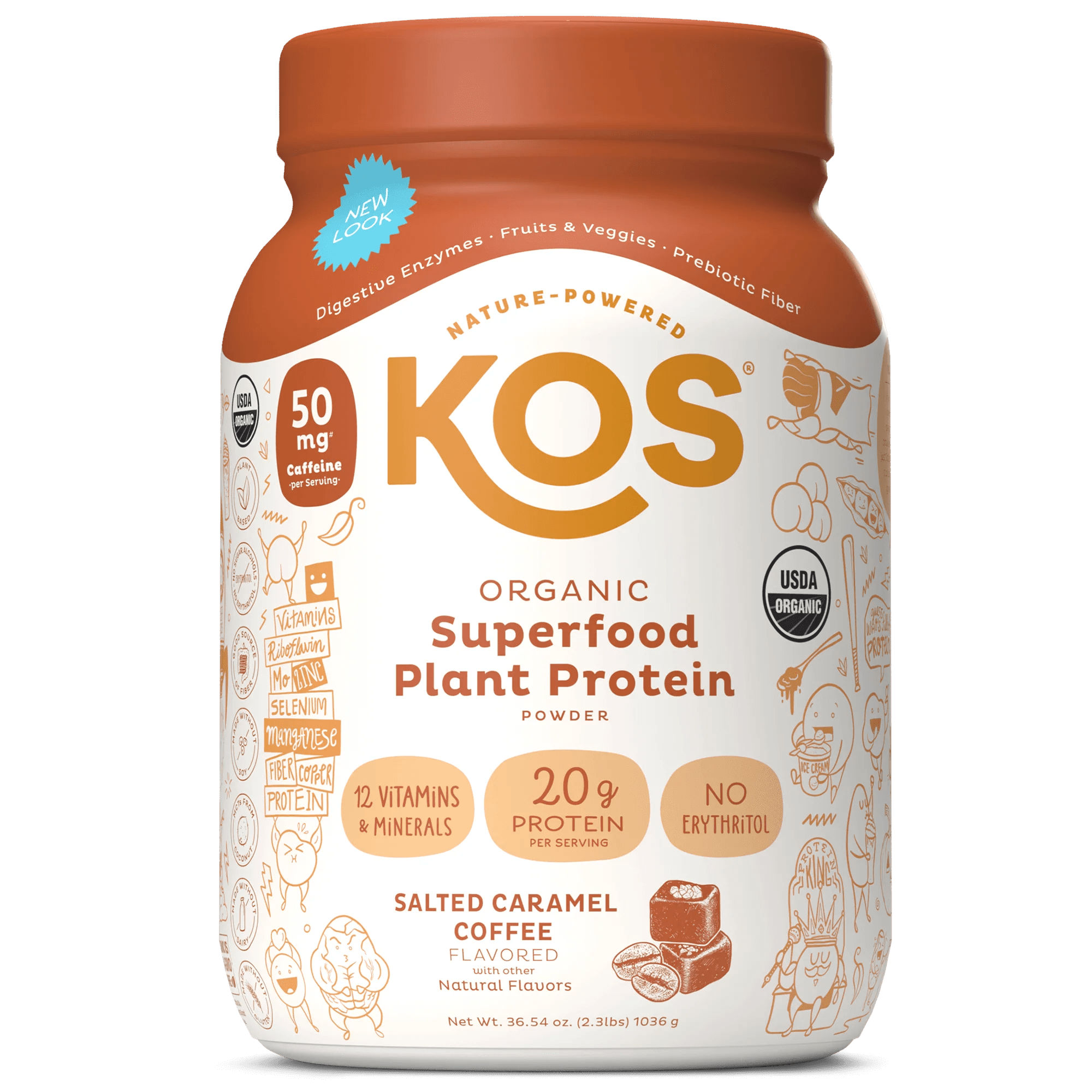 KOS Plant Protein Salted Caramel Coffee