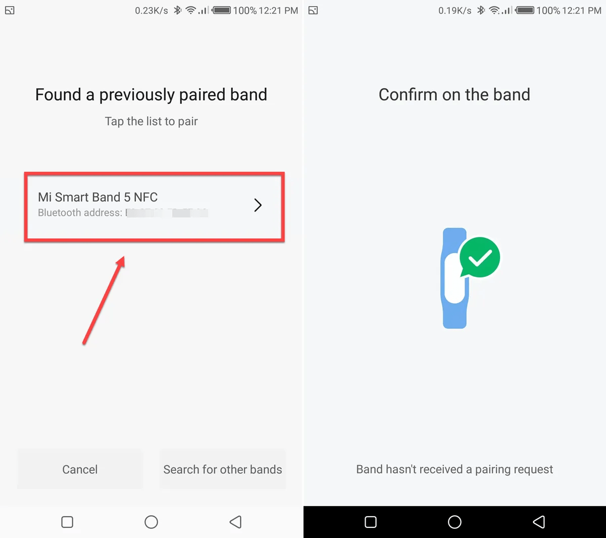 Tribulations Pairing Mi Band 5 kosaLife