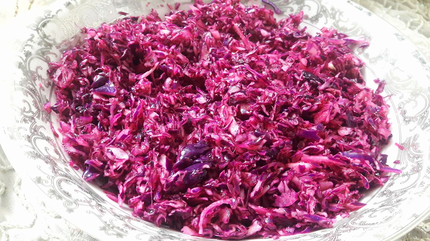 Israeli Red Cabbage Salad Kosher Cowboy Sephardic Recipes
