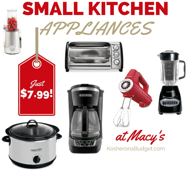 Macy’s Black Friday Small Appliance Sale for just 7.99 (Including 5