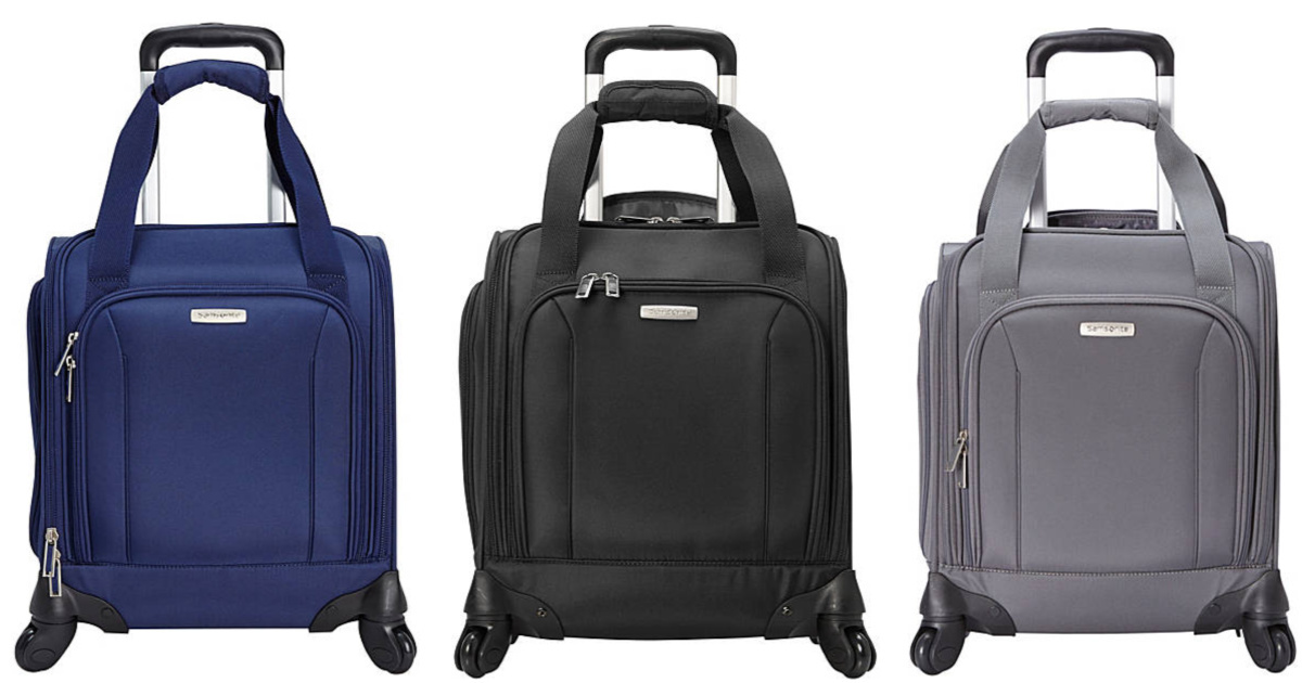 eBags Samsonite Spinner Underseat Carry on Bag with USB Port — 38.99 Shipped (Regularly 129.99)