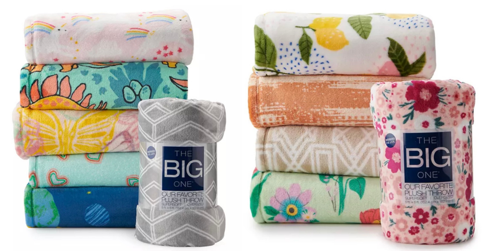 Kohl’s Big One Plush Throws as low as 6.80! (Reg 30)