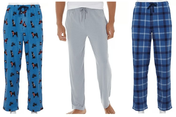 Kohl's Men's PJ Bottoms (Fleece, Flannel & More) As low as 3 (Reg. 24)