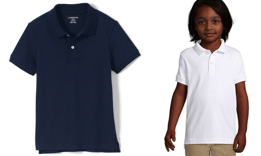 Lands' End Little Kids' School Uniform Short Sleeve Polo Shirts Just 9.59 (Reg. 20), Shipped