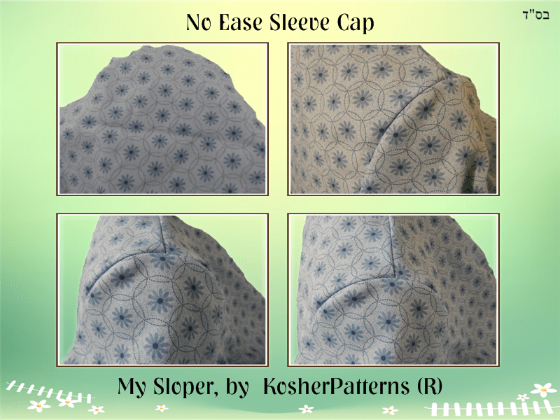 How to Draft Sleeve Pattern with No Ease Sleeve Cap
