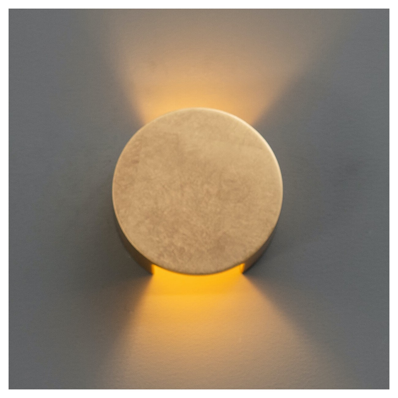 Wall light golden round sconce Golden aries finish