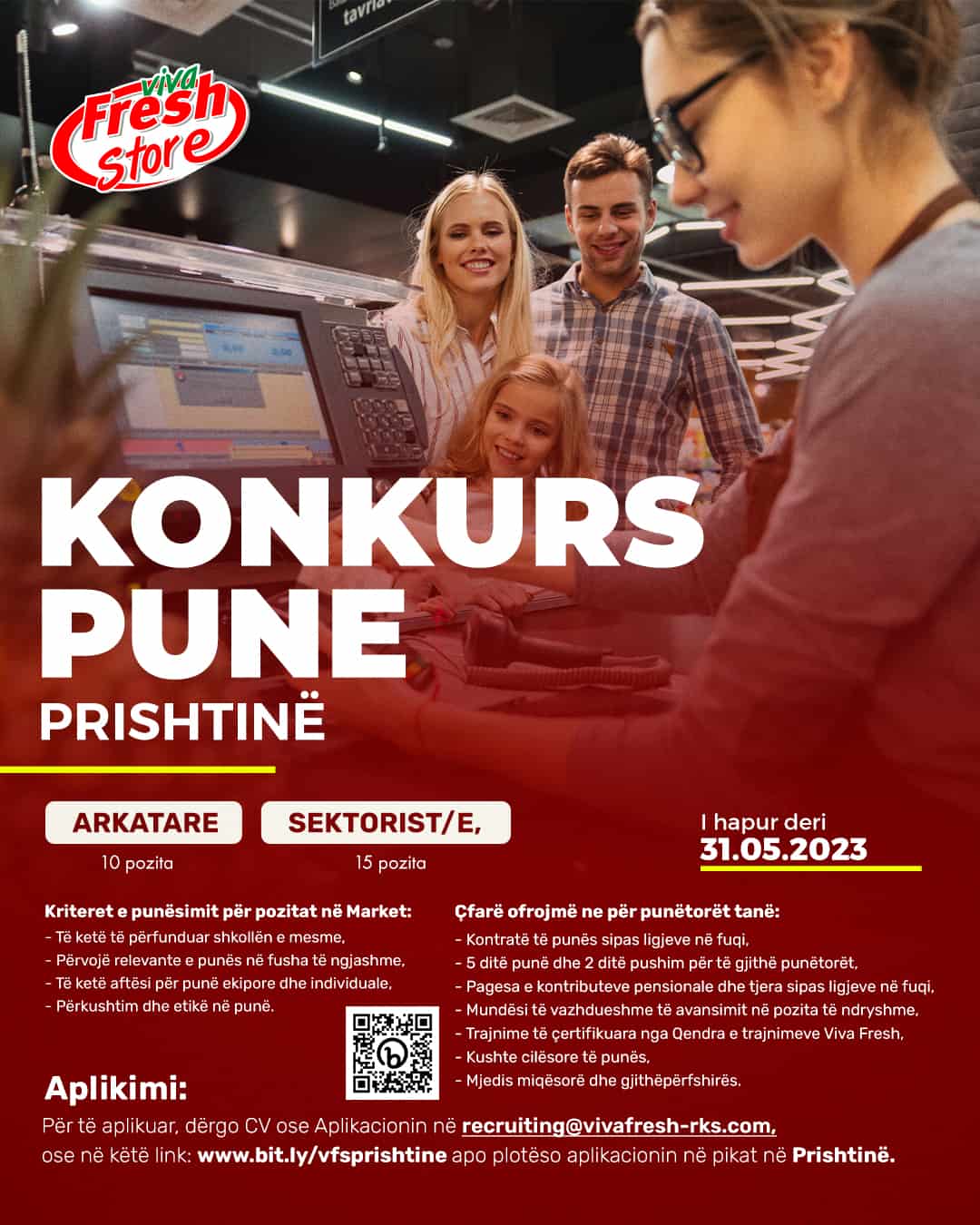 Arkatare (10), Sektorist/e (15) Prishtinë