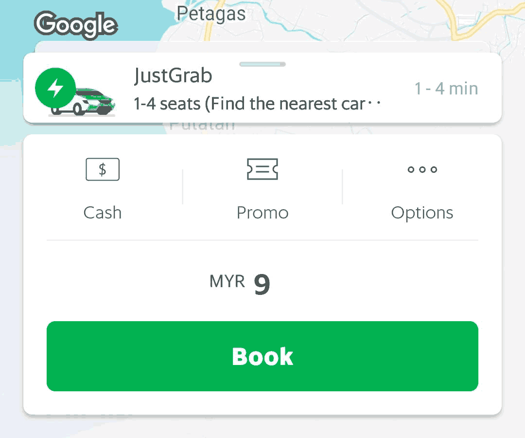Grabアプリの使い方 コタキナバルに行こう！