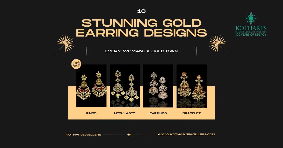 10 Stunning Gold Earring Designs Every Fashionable Woman Should Own