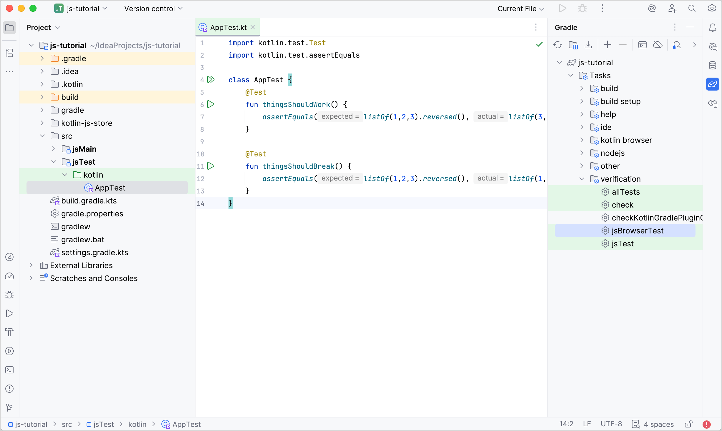 Run tests in Kotlin/JS Kotlin Documentation