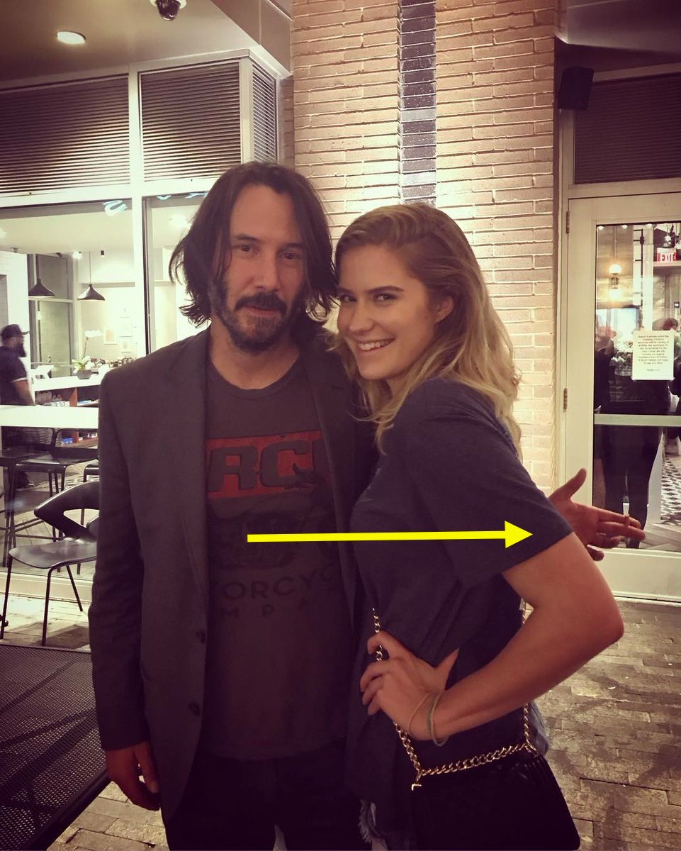 Keanu Reeves Keeps His Hands To Himself