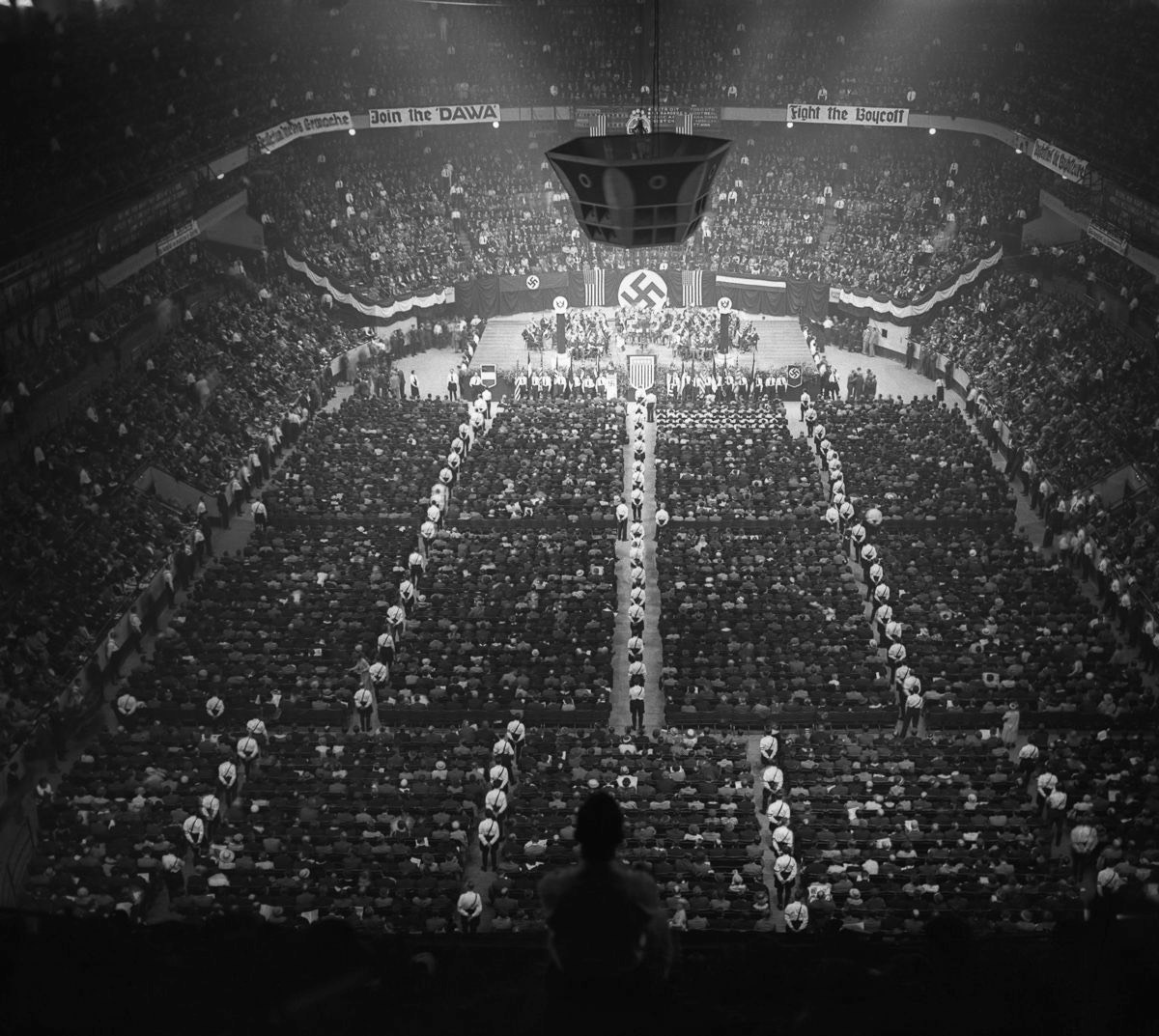 Nazi rallies in Madison Square Garden in the 1930s