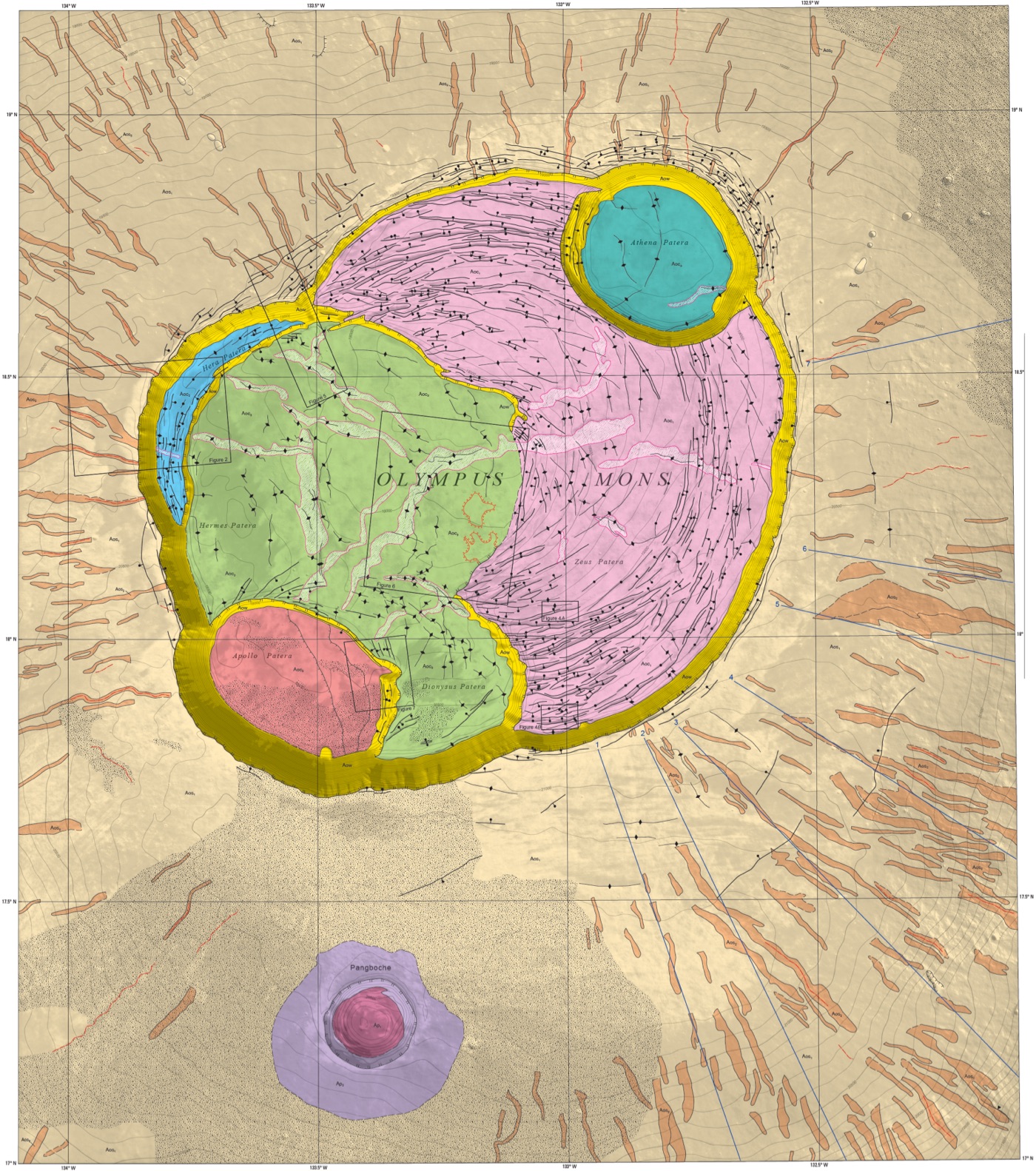 Detailed Martian Geologic Maps from the USGS