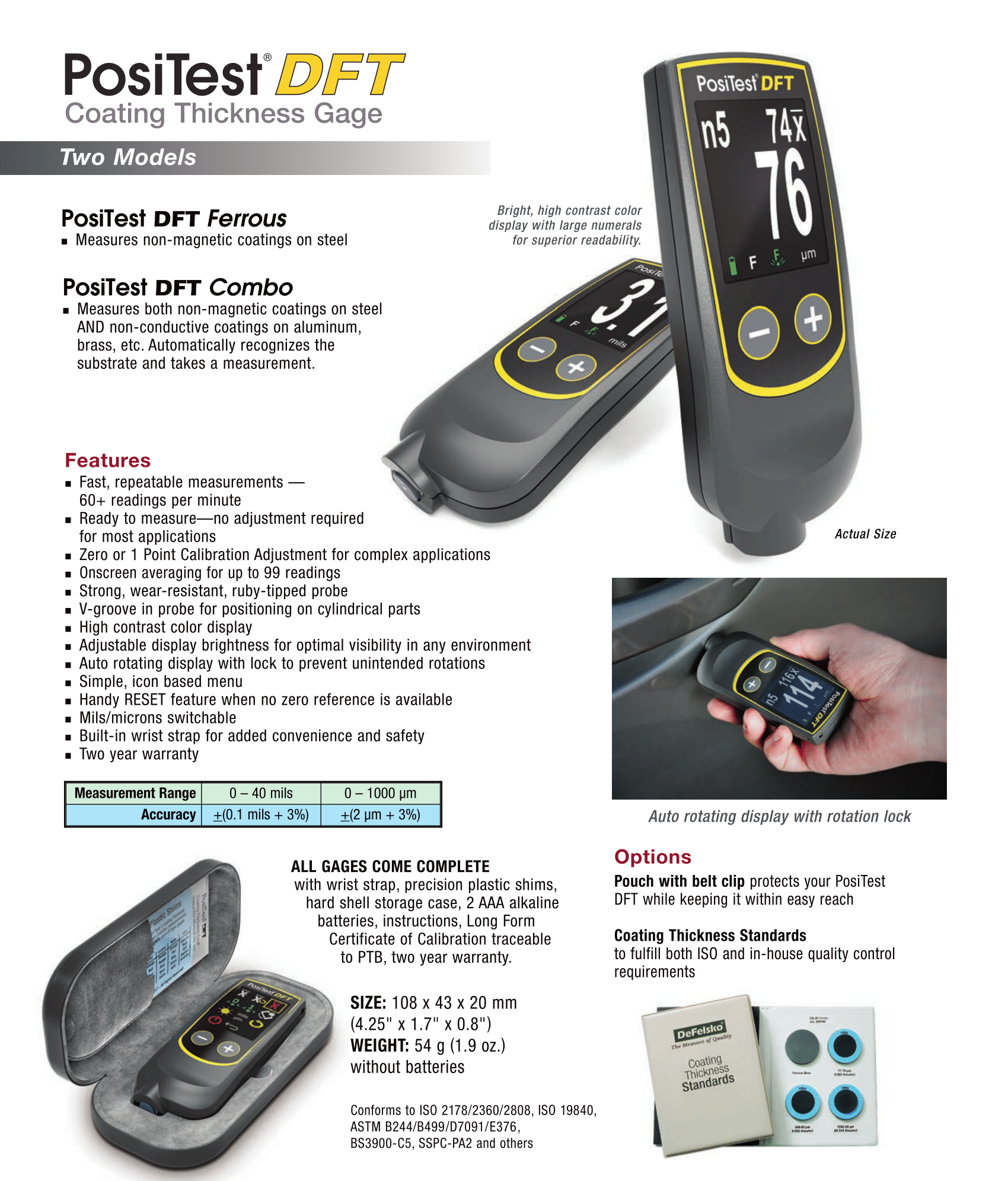 DeFelsko PosiTest DFT Coating Thickness Gauge Kouei Japan Trading