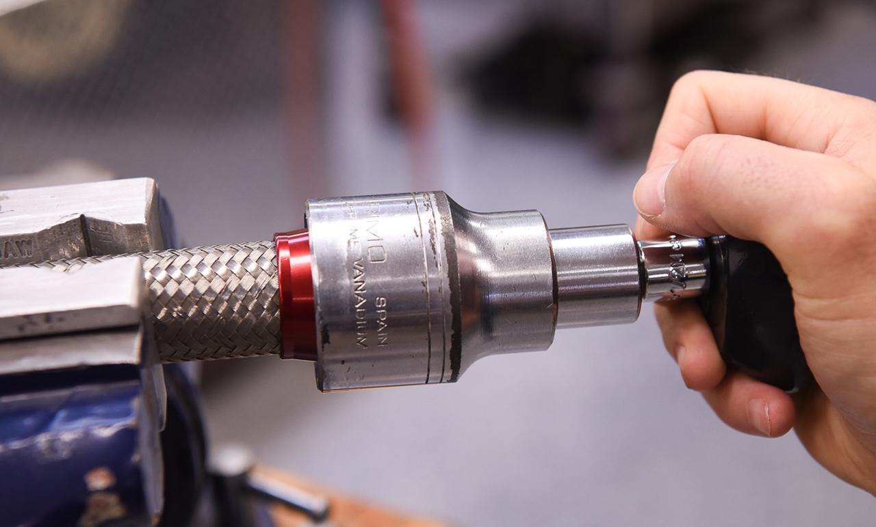 How to Install Braided Stainless Hose to the Threads of Fittings