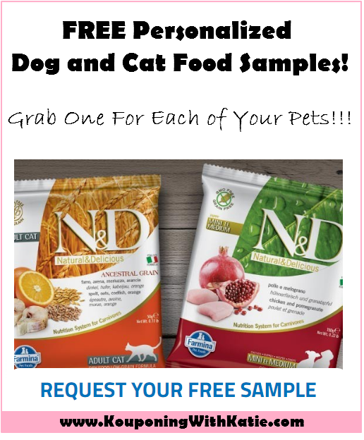 FREE Dog & Cat Food Samples For EACH of Your Pets!!! Kouponing With Katie