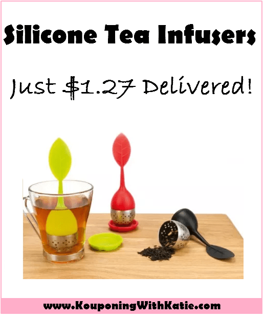 GREAT Deal on a 3 Pack Silicone Tea Infusers (With Tray), Just 1.27
