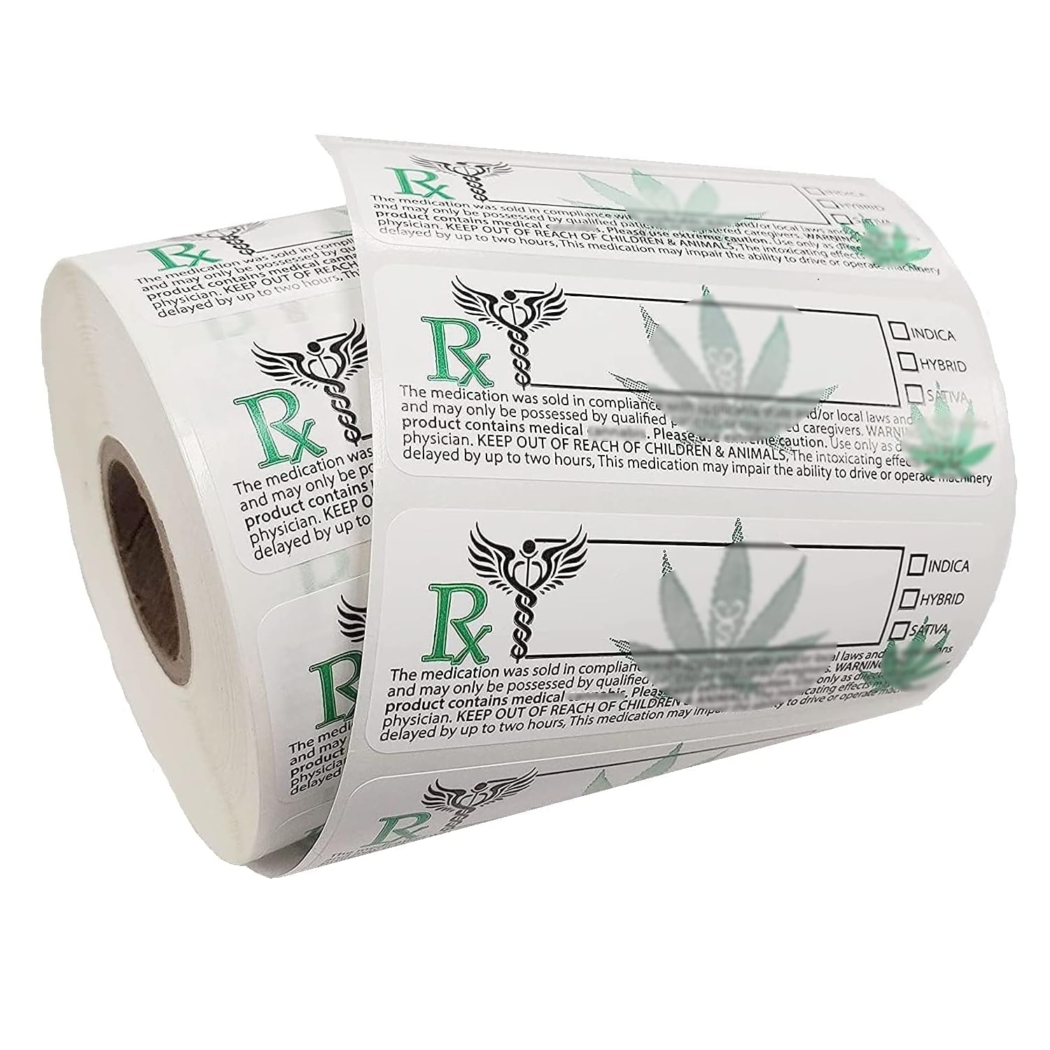 KOVOT Medical Cannabis Dispensary Labels 3″x1″, 1000 Labels Per Roll