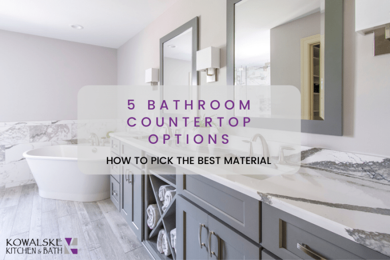 5 Best Bathroom Countertop Materials