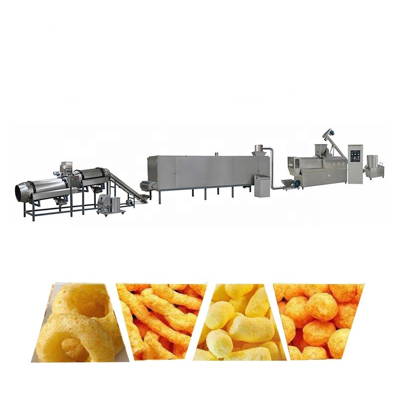 High Efficiency Automatic Cheese Puff Extruder Machine / Production