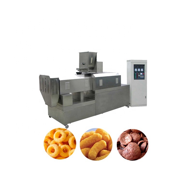 High Efficiency Automatic Cheese Puff Extruder Machine / Production