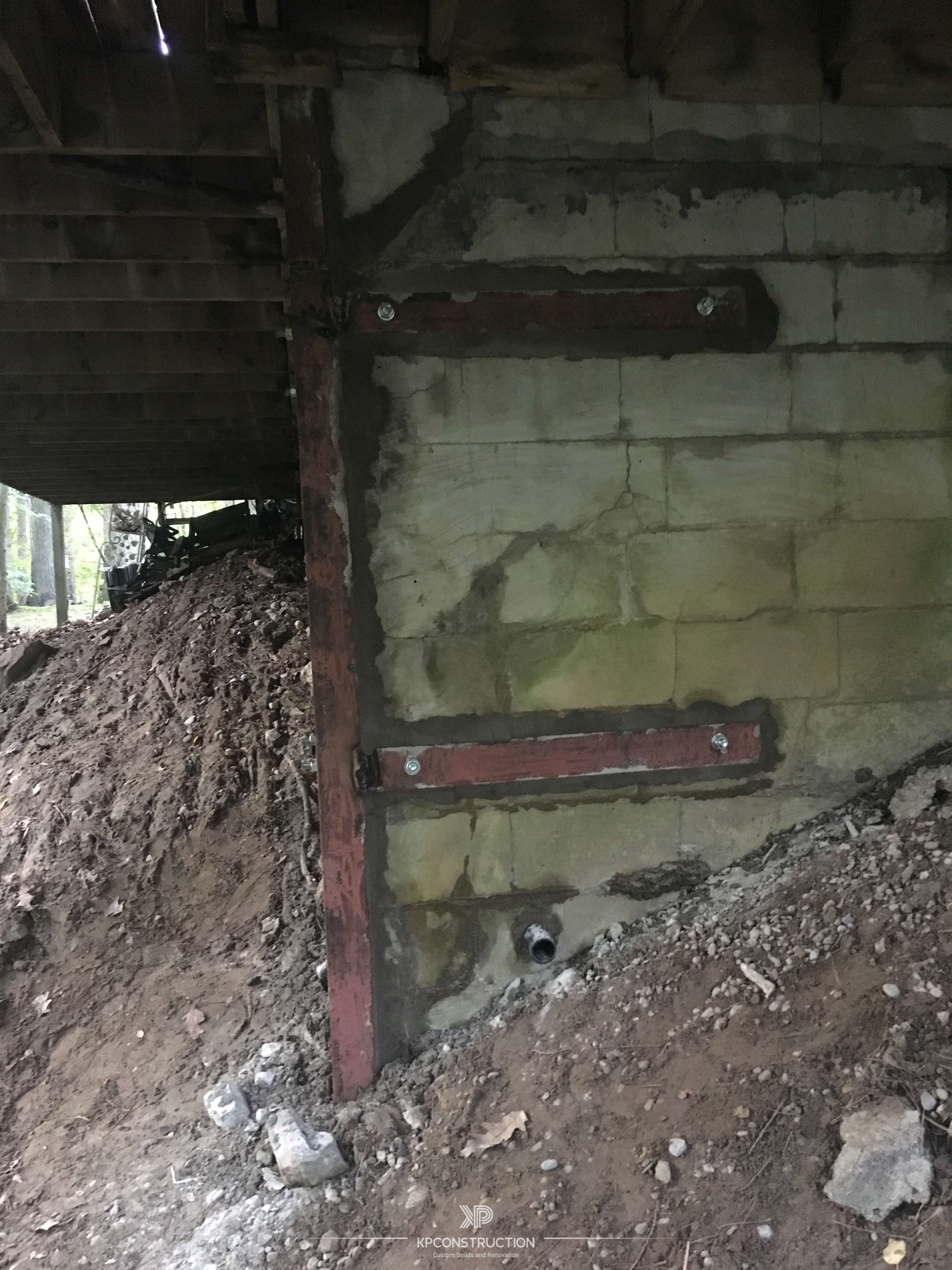 Reinforcement of Retaining Wall - KP Construction Toronto