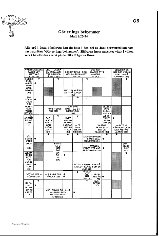 Korsord Katolska Pedagogiska Nämnden