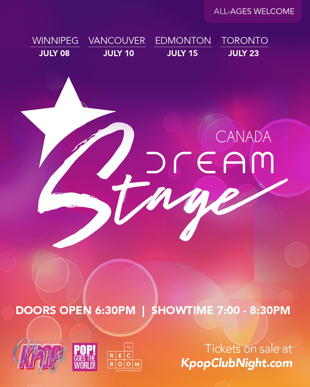CANADA DREAM STAGE / Toronto Pop! Goes The World!