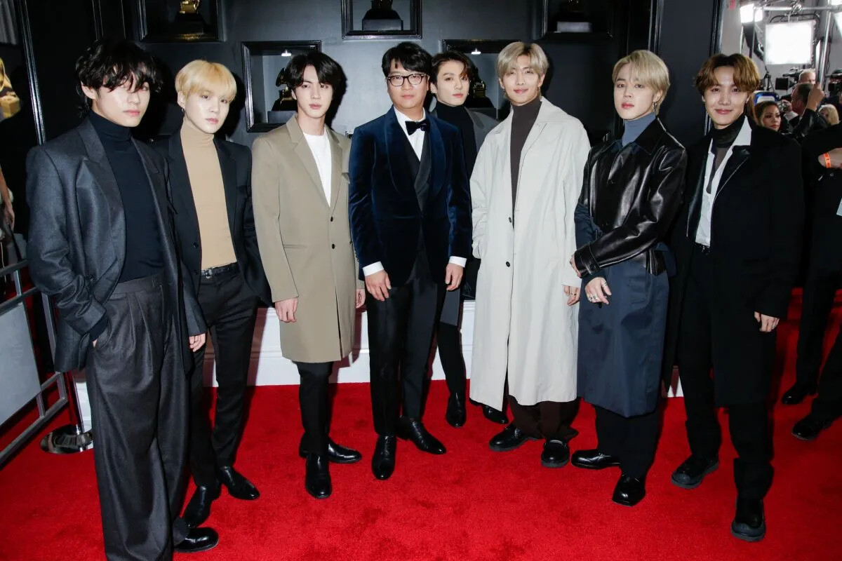 BTS Arrives at The 62nd Annual Grammy Awards Red Carpet January 26