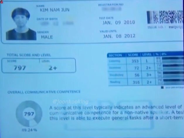 BTS RM Didn’t Do His Best, His TOEIC Score is Mindblowing KpopPost