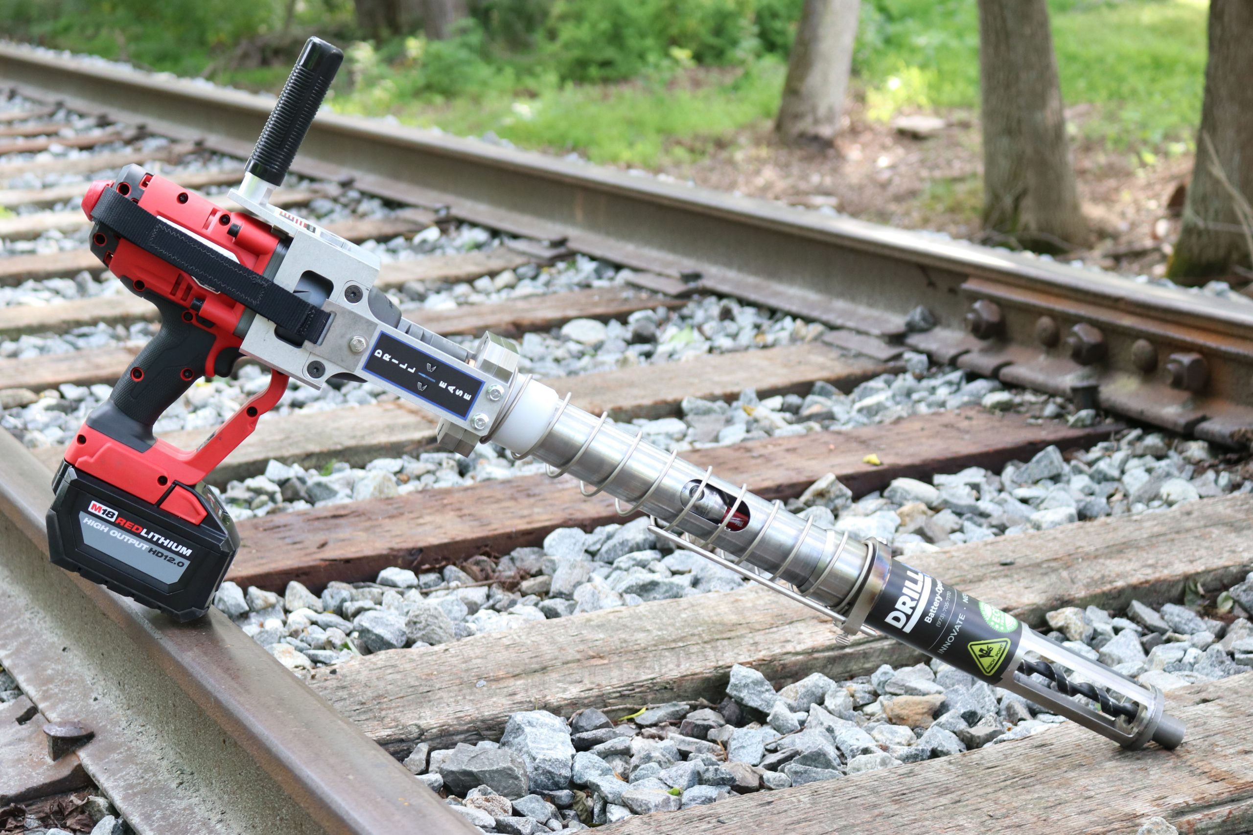 DrillEase Battery Operated Tie Drill K & P Railroad Equipment