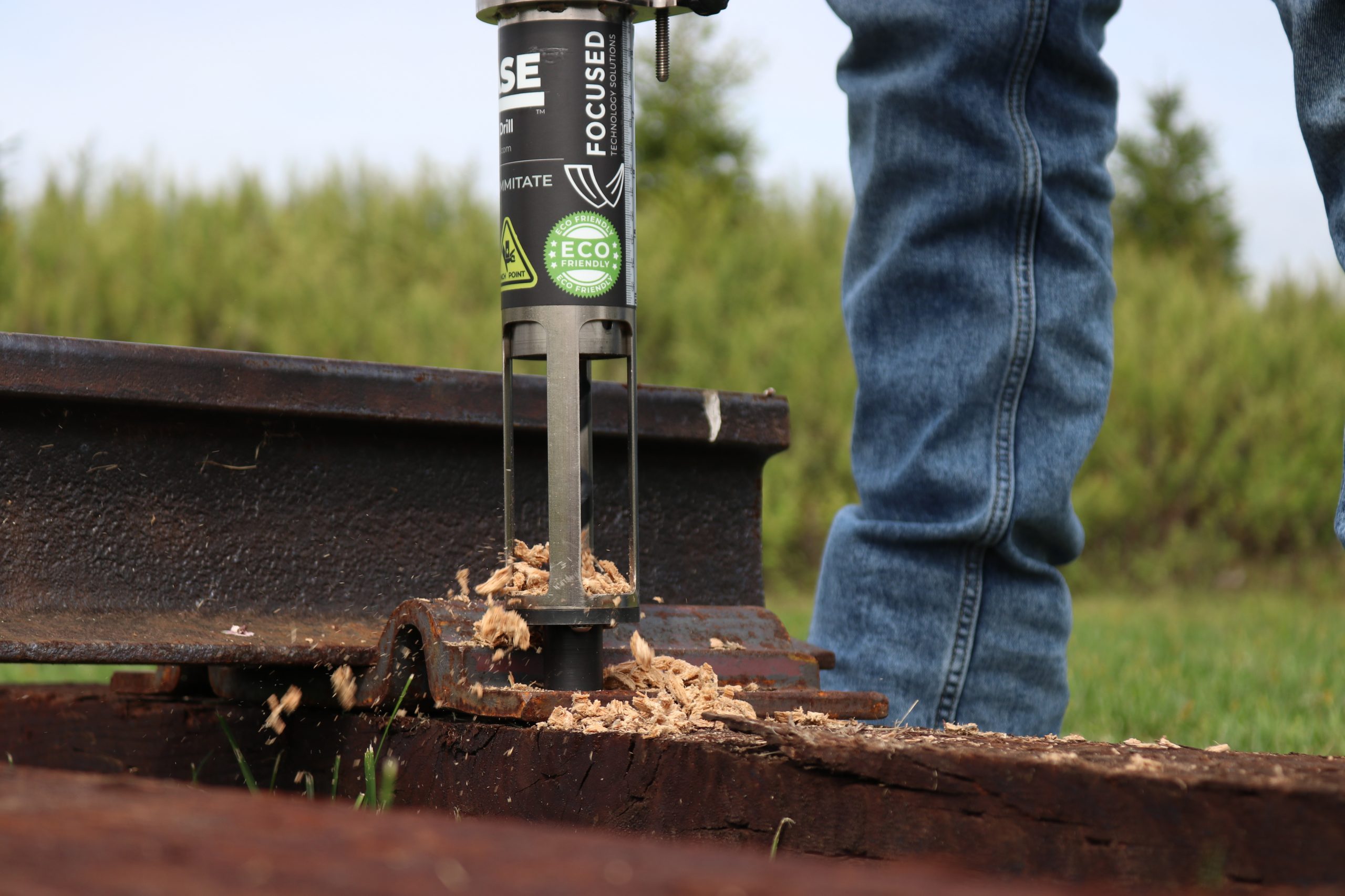 DrillEase Battery Operated Tie Drill K & P Railroad Equipment