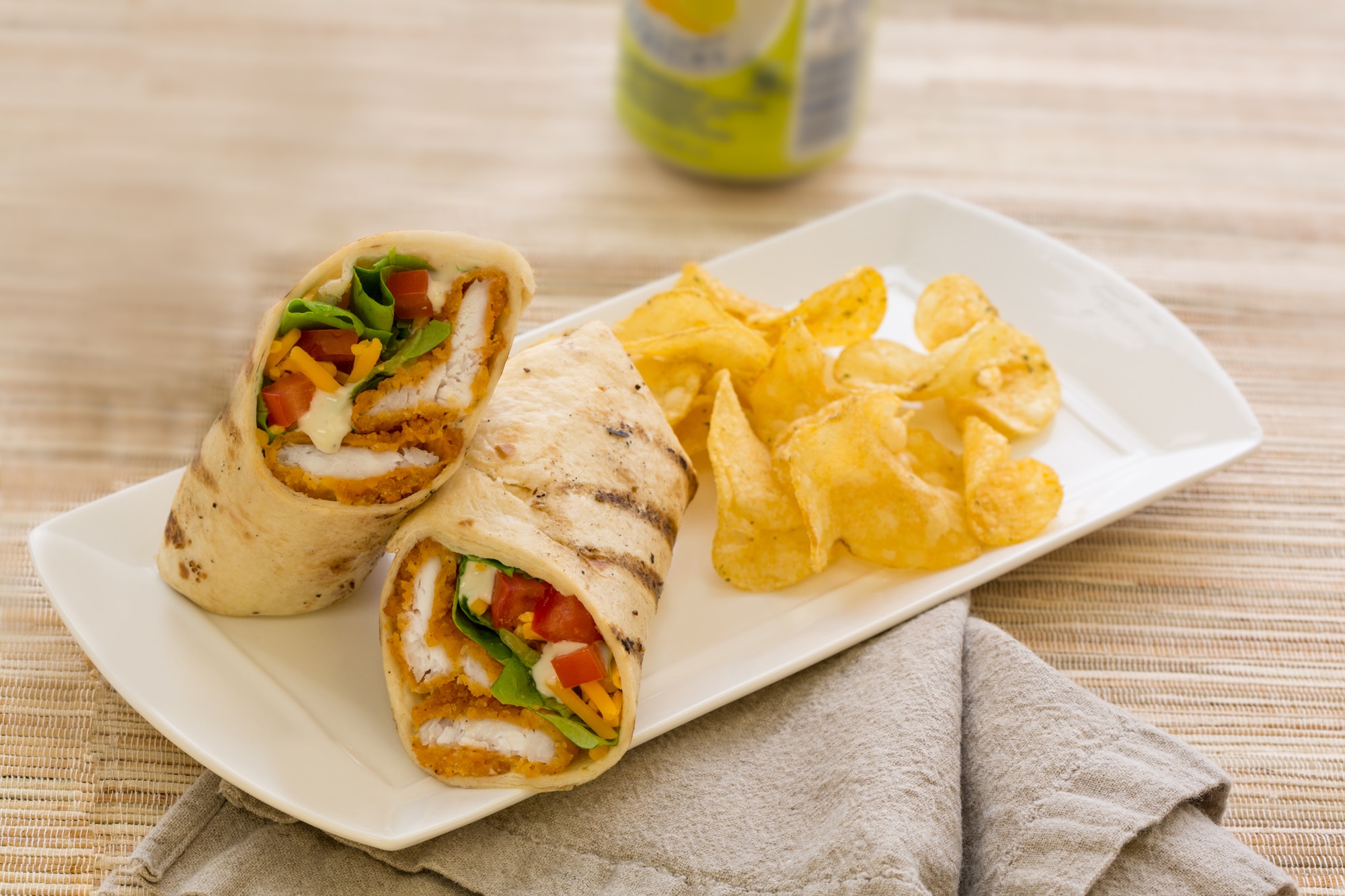 Buffalo Style Flounder Wrap Recipe King and Prince Seafood