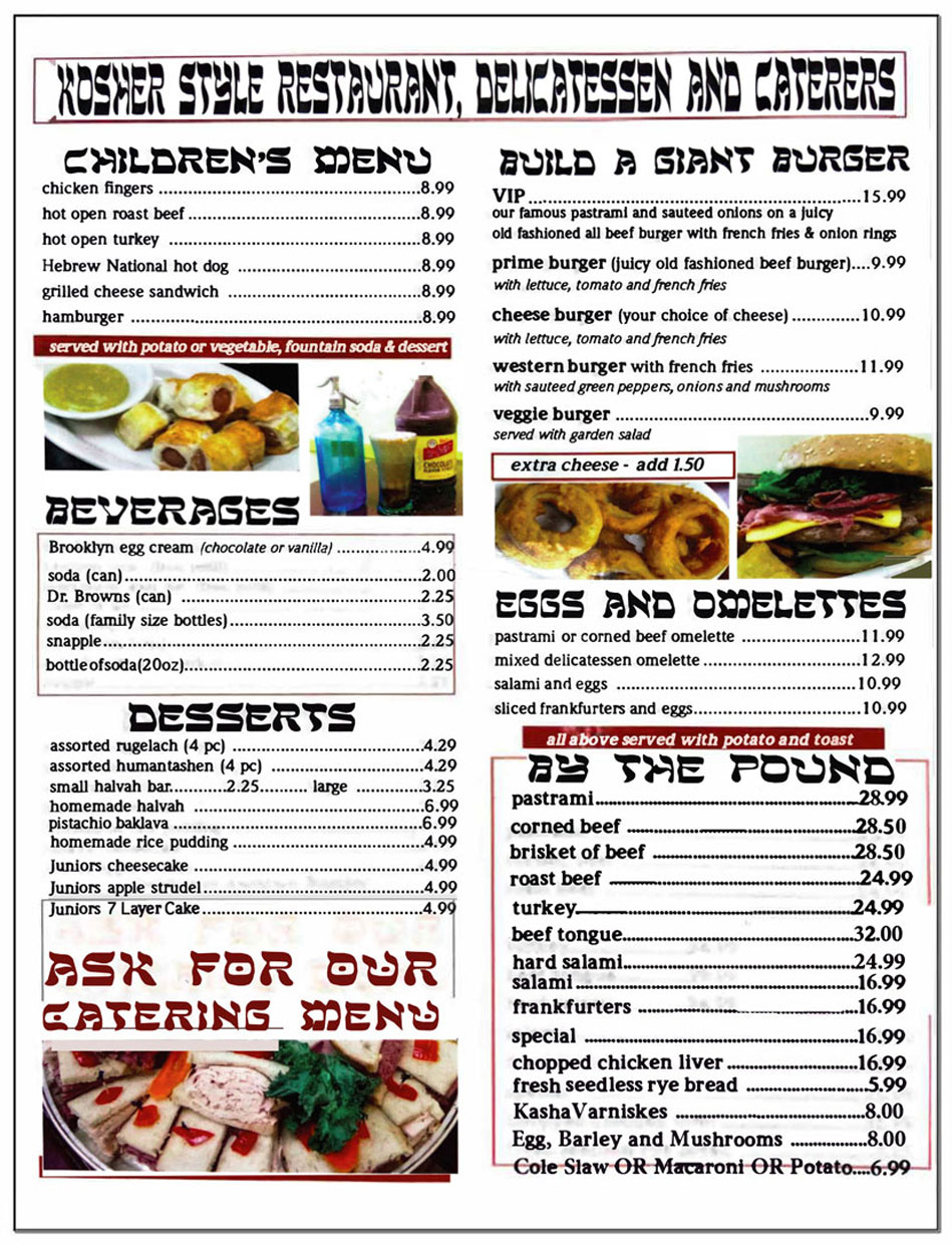 Pastrami And More Menu at Edmundo Warne blog